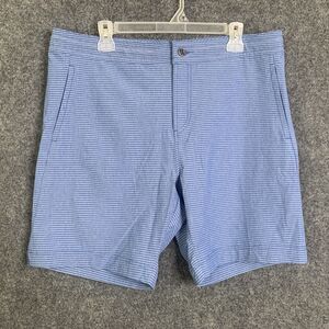 MPG Sport Shorts Men 36 NWT Hybrid Short For Land & Sea Blue Stripe Light Weight